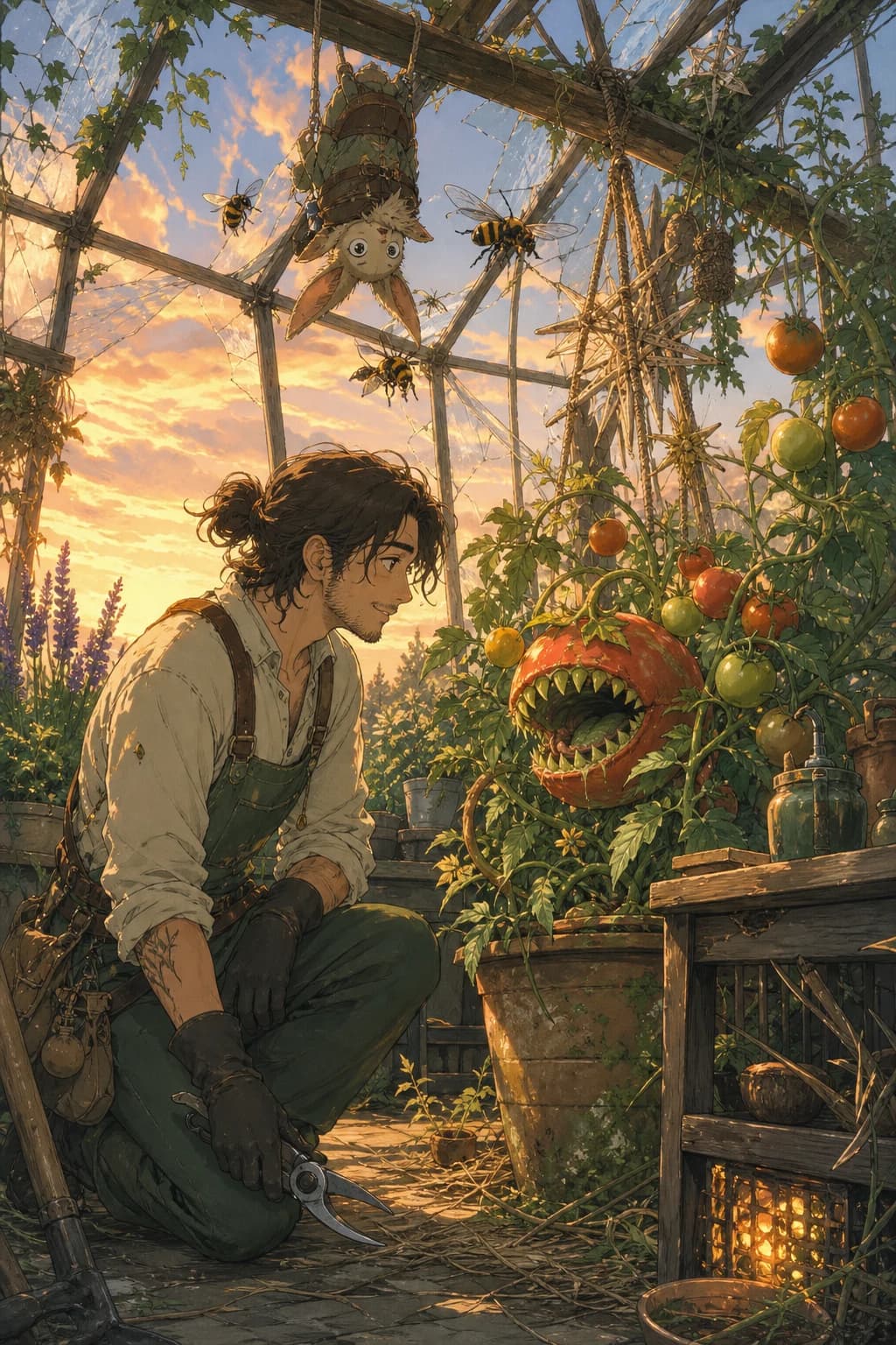 The Gardener in a Hunter World
